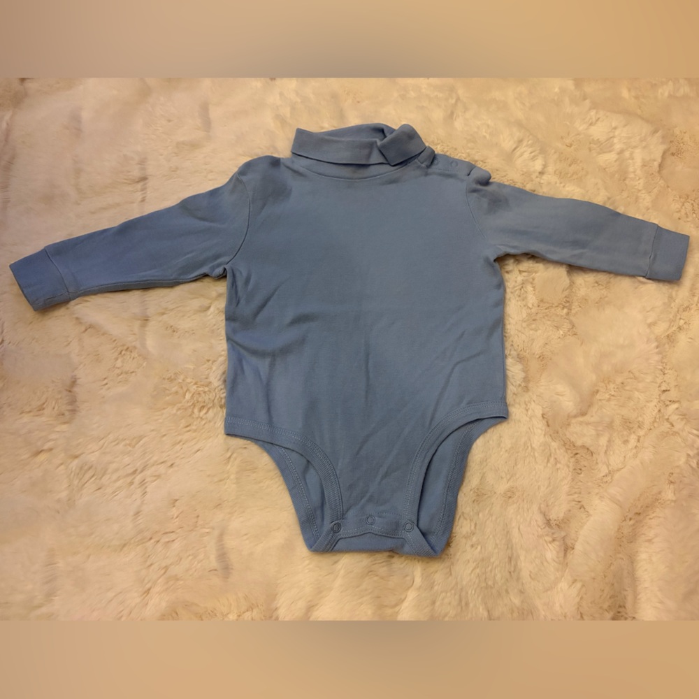 Leveret Light Blue Baby Bodysuit
